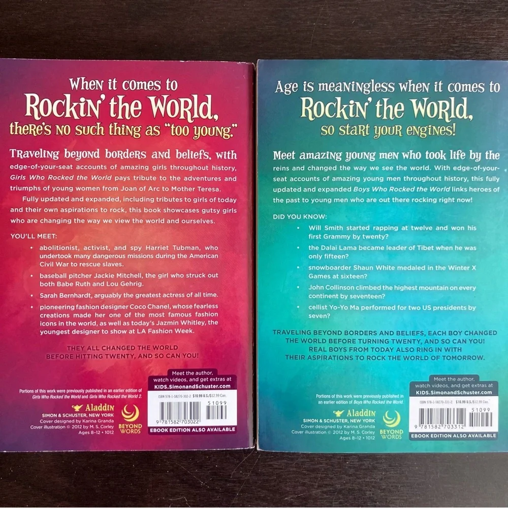 Boys & Girls bio books